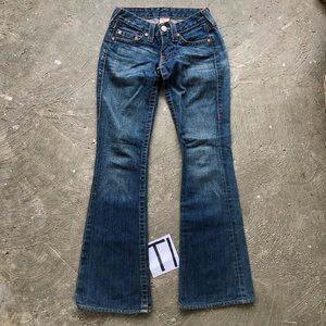 Womens True Religion Bobby Bootcut Jeans USA Made Size 24  25x30